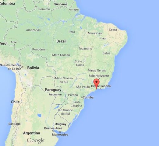 Where is Paraty on map of Brazil