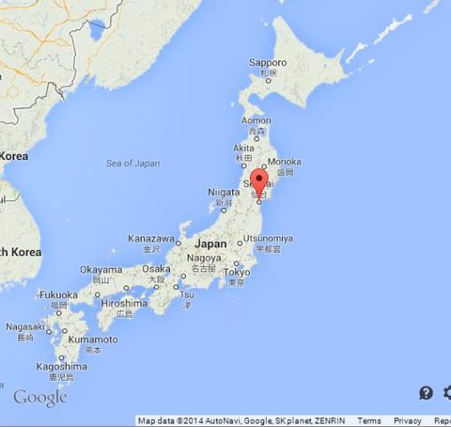 where-sendai-on-map-of-japan