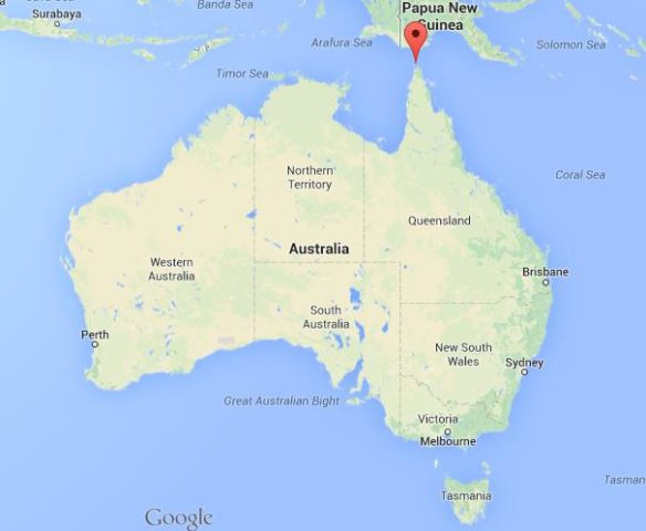 Where is Torres Strait Islands on Map of Australia