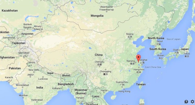 location Changzhou on map of China