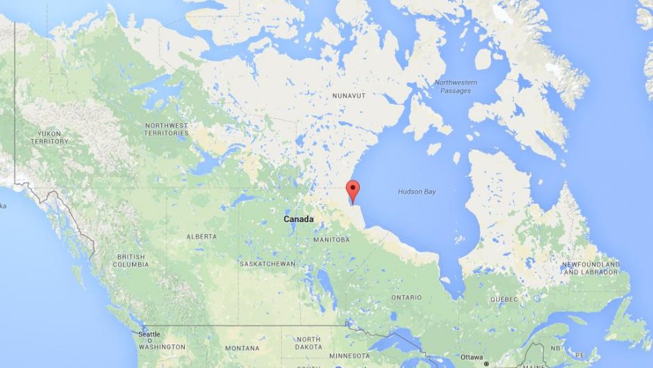 Where is Churchill on map Canada
