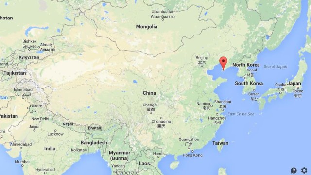 location Dalian on map of China