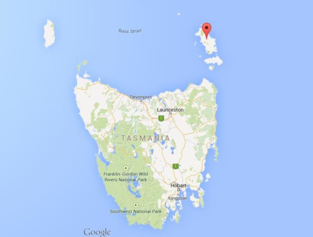 location Flinders Island on map Tasmania