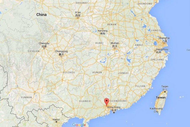 location Foshan on map China