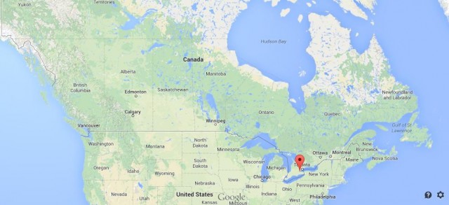 location Hamilton map Canada