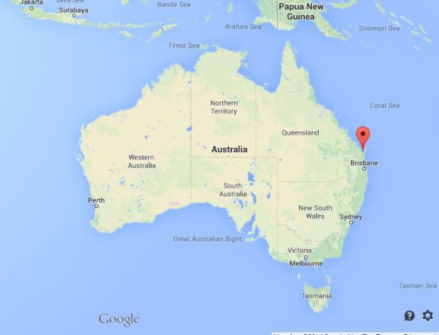 Location Hervey Bay on Map of Australia