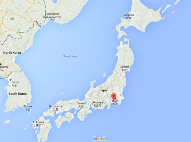 Location Kamakura on map Japan