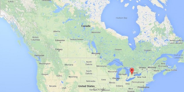 location Kitchener map Canada