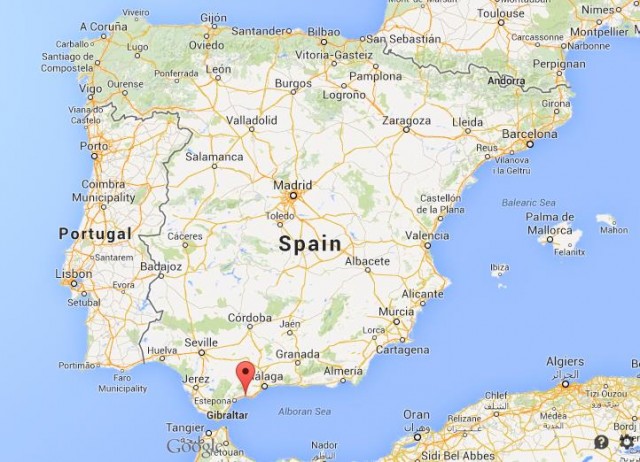 location Marbella map Spain