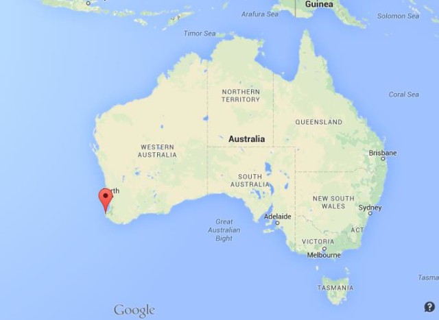 location Margaret River on map Australia