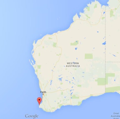 location Margaret River on map Western Australia
