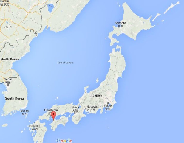 Location Matsuyama on map Japan
