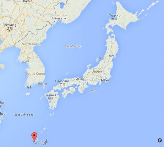 location Naha on map Japan