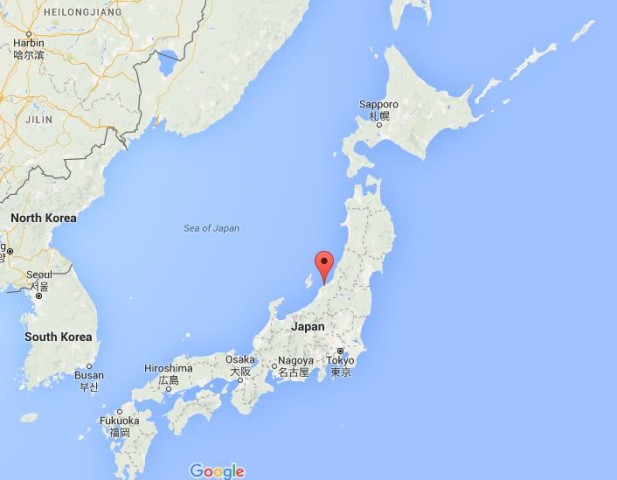 Location Niigata on map Japan