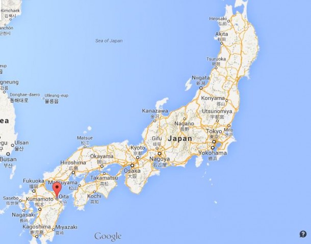 location Oita map Japan