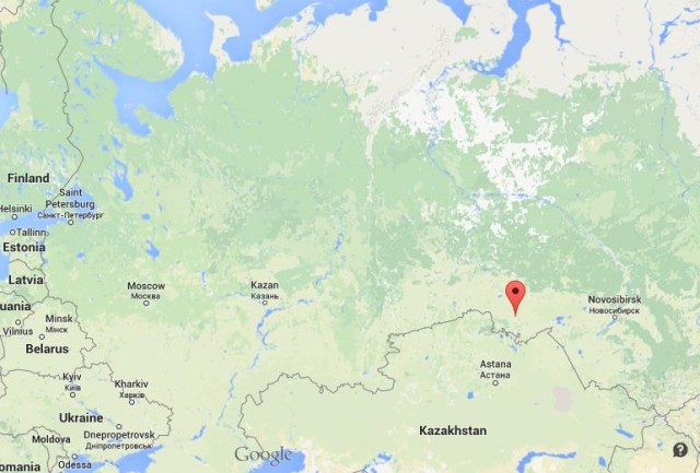 location Omsk on map Russia