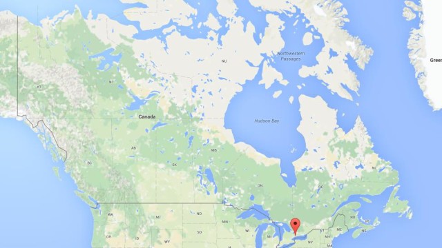 location Oshawa on map Canada