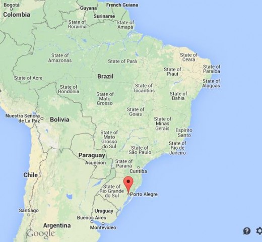 location Porto Alegre map Brazil