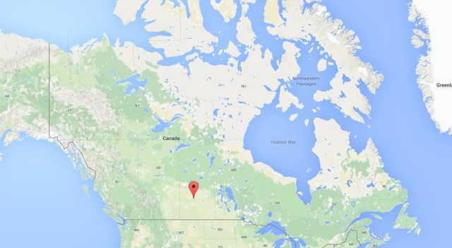 location Saskatoon on map Canada