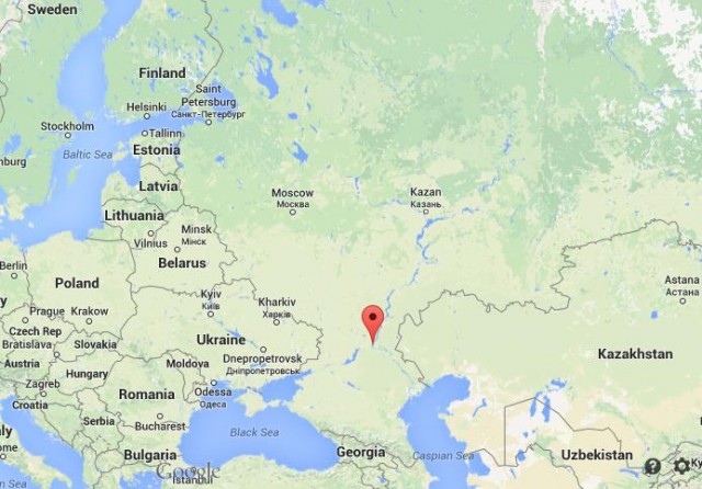location Volgograd map Russia