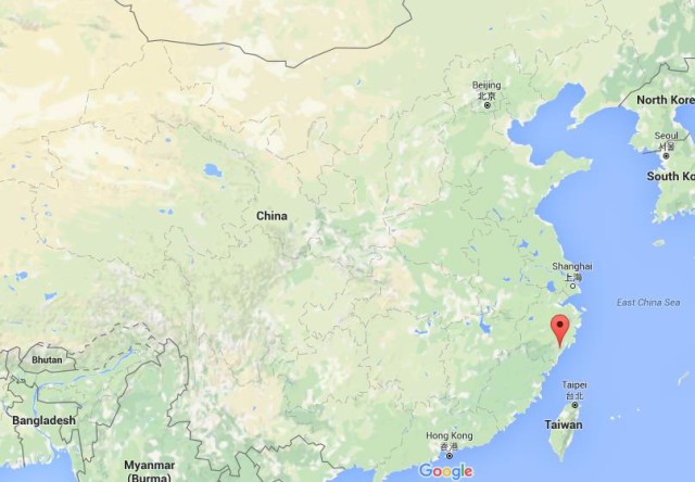 location Wenzhou on map China