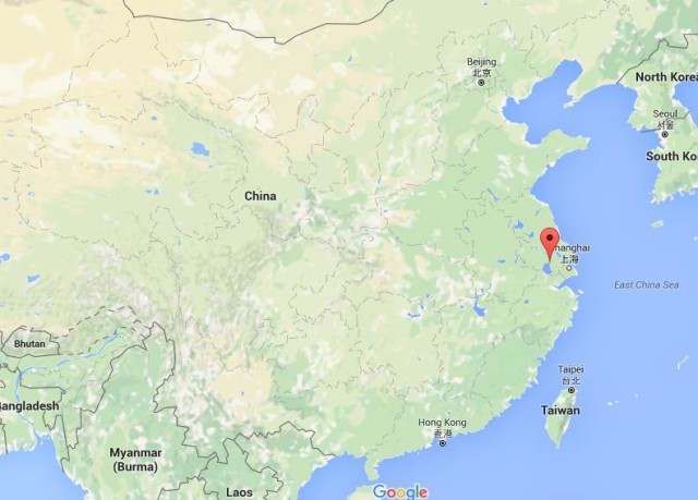 location Wuxi on map China