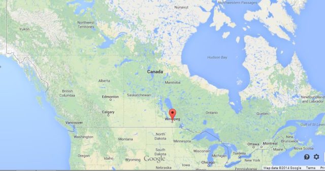 Where is Winnipeg on Map of Canada
