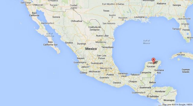 Where is Chichen Itza on Map of Mexico