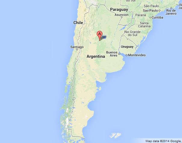Where is Cordoba on Map of Argentina