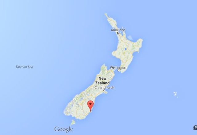 Where is Dunedin on map of New Zealand