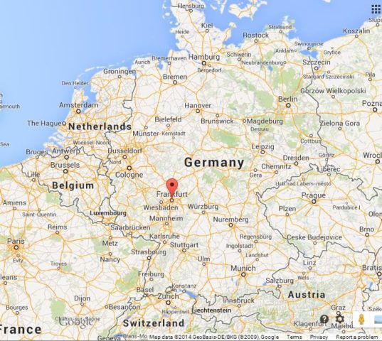 Where is Frankfurt on Map of Germany