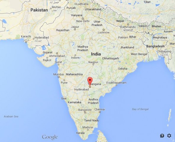 location Hyderabad map India, where is Hyderabad map India