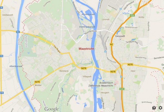 Map Maastricht Netherlands