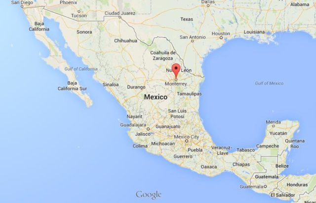 Where is Monterrey on Map of Mexico