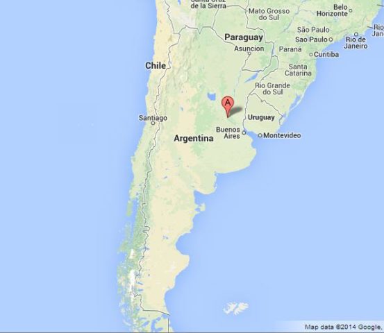 Where is Rosario on Map of Argentina