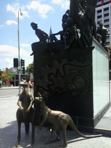 Brisbane Statue Kangaroo King George Square