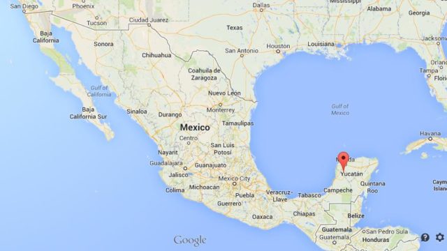 Where is Uxmal on map of Mexico