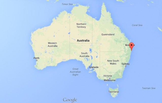 location Ballina on map Australia