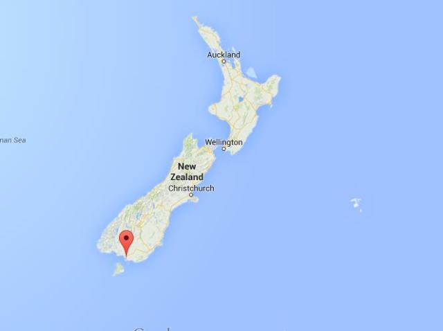 location Invercargill on map New Zealand