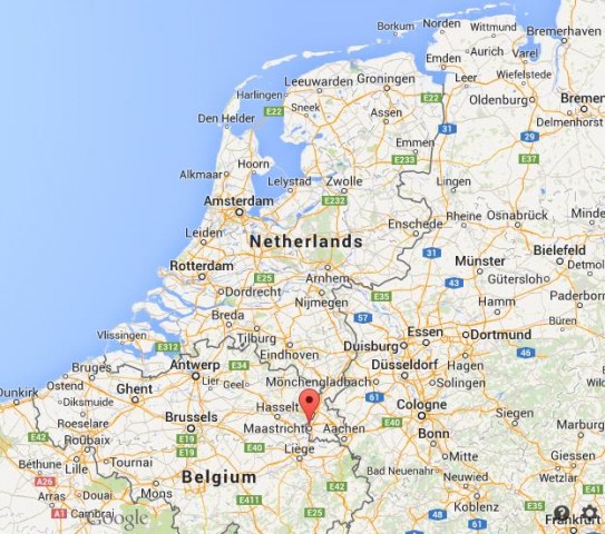 location Maastricht map Netherlands