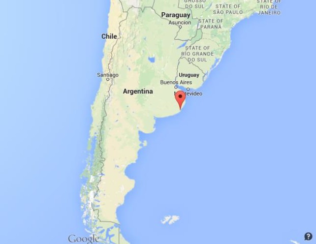 location Mar del Plata on Map Argentina