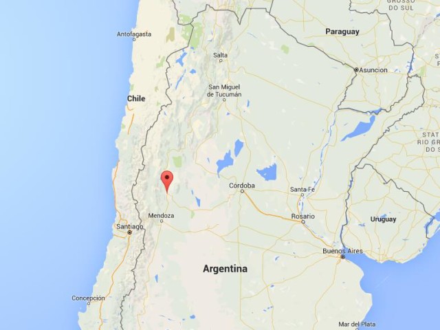 location San Juan on map Argentina