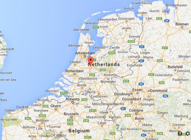 Location Utrecht map Netherlands
