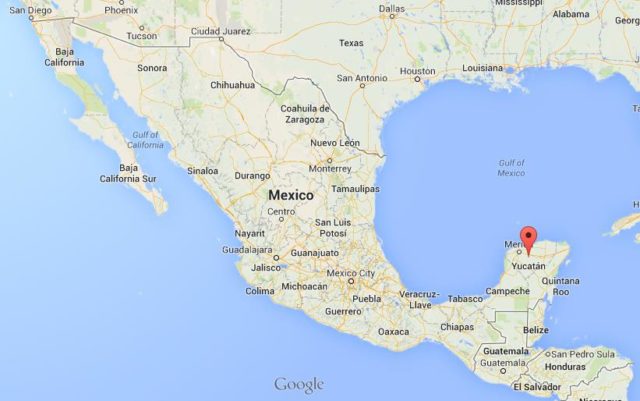 Where is Yucatan on map Mexico