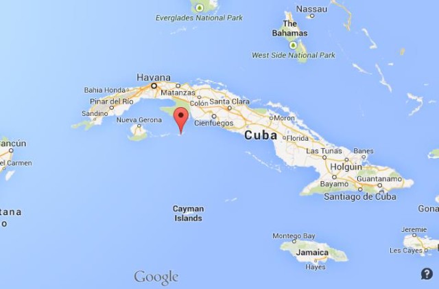 location Cayo Largo on Map of Cuba