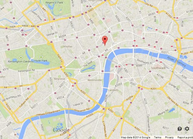 Where is Covent Garden on Map of London