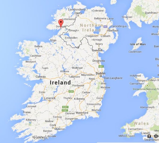 Where is Donegal on map of Ireland