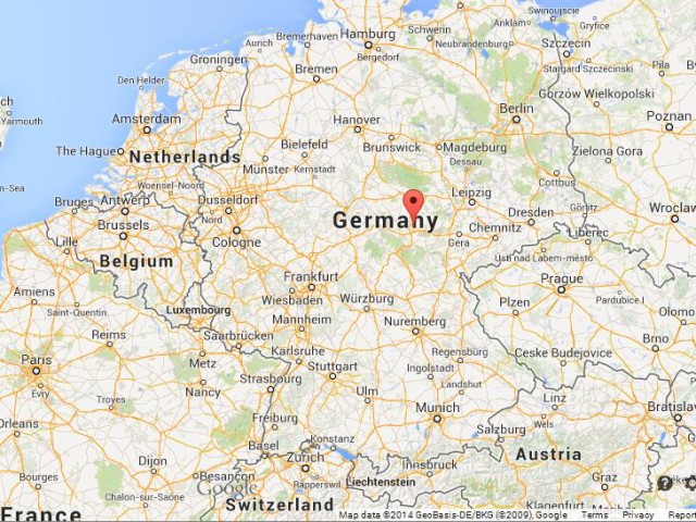 Where is Erfurt on Map of Germany