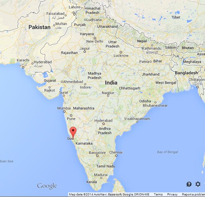 Goa On Map Of India