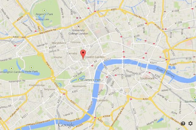 Where is Leicester Square on map of London